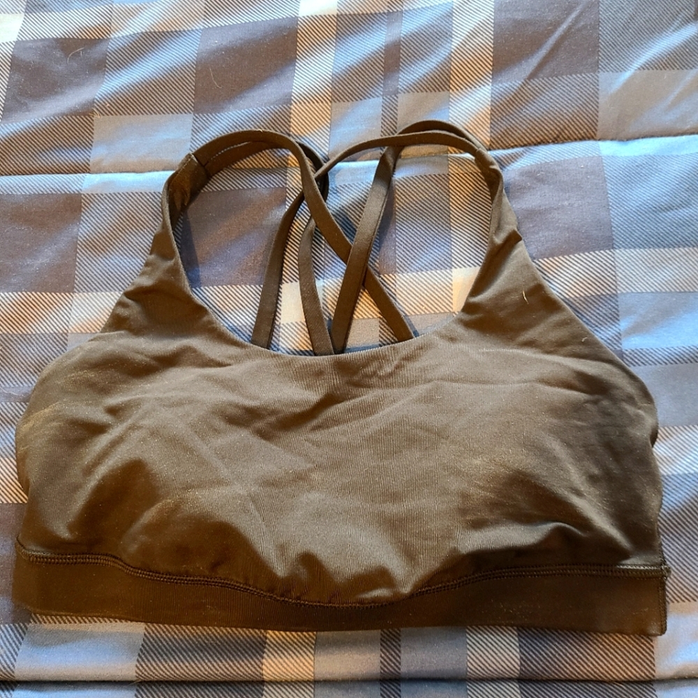 Black Lululemon Energy bra